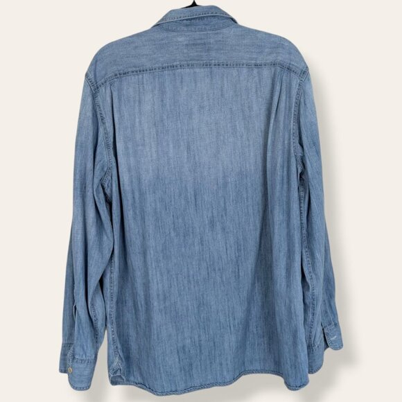 St. John's Bay 100% Cotton Denim Shirt - Picture 2 of 4